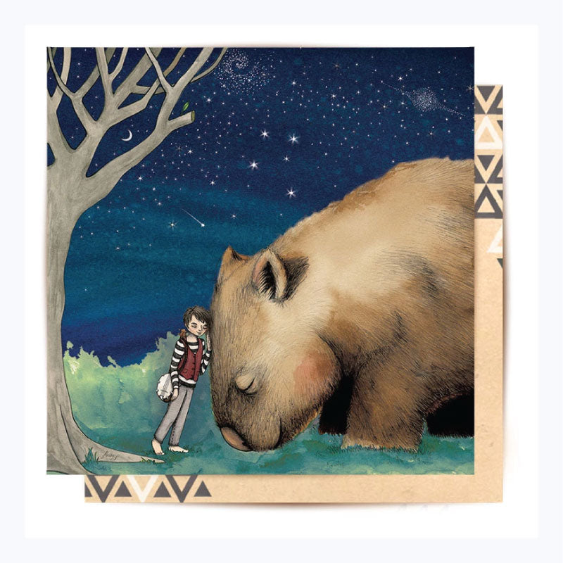 Greeting Card Giant Wombat Boy
