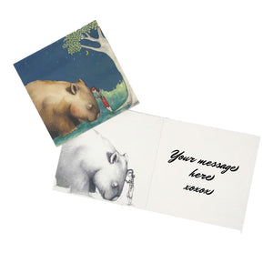 Greeting Card Giant Wombat Girl