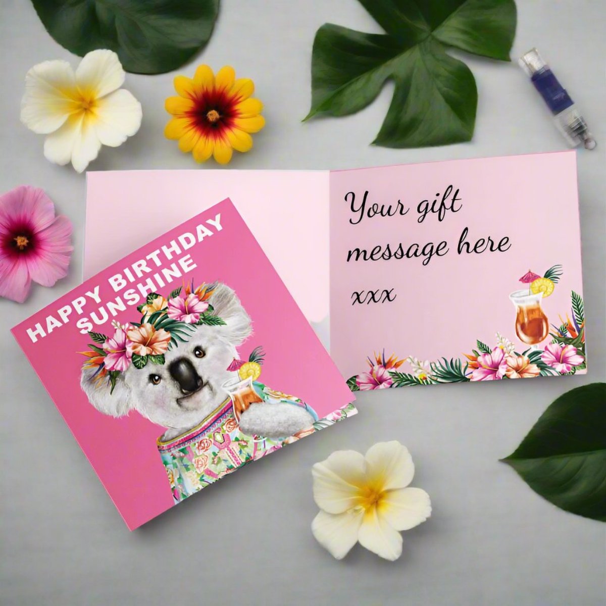 Birthday card la la land koala