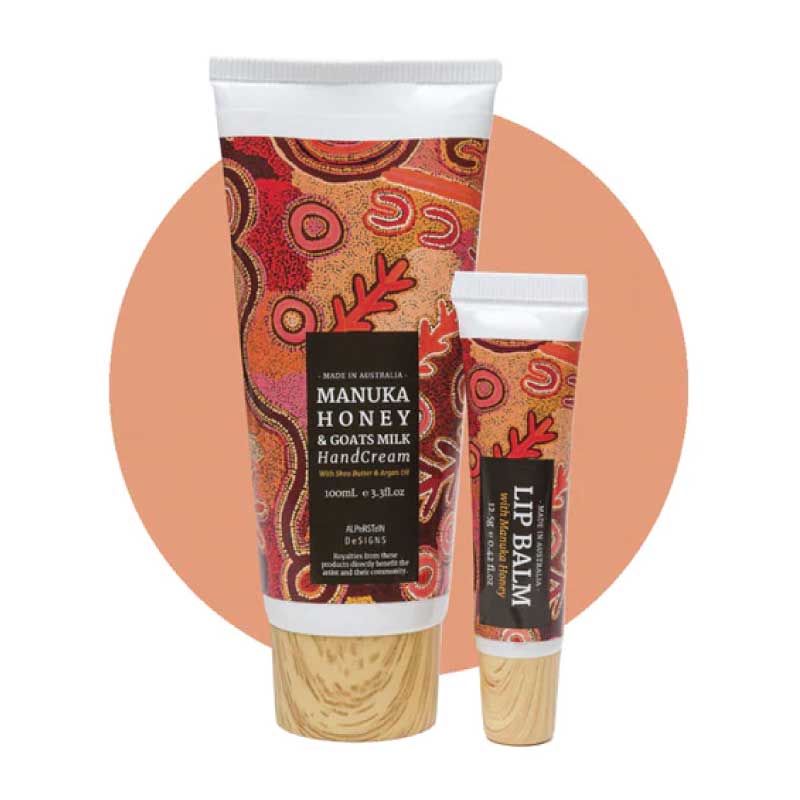 aboriginal gift pack hand cream lip balm