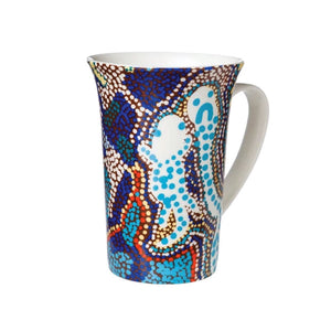 aboriginal mug elaine lane blue