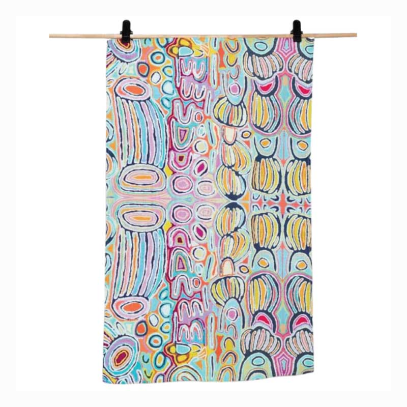 aboriginal tea towel judy watson