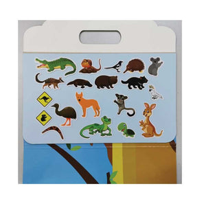 Reusable sticker Activity Board - Australian Animals