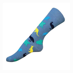 australian animal socks blue lafitte made in australia