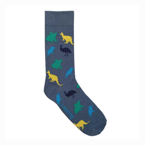 socks-australian-animals-blue-made in australia