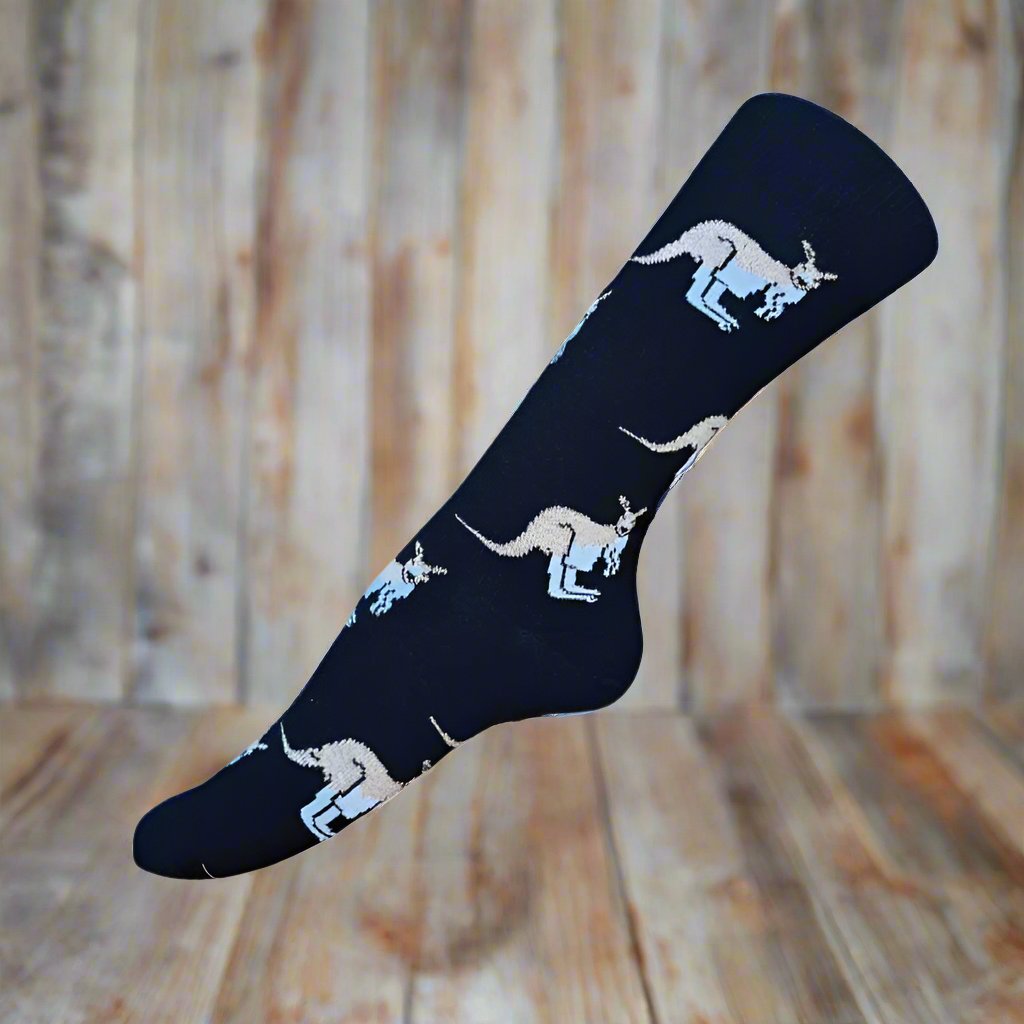 australian socks kangaroo black