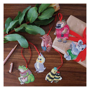 australian xmas gift tag