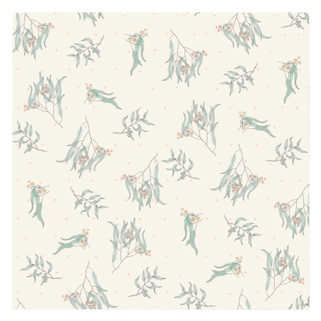 australian baby gift gum leaves comforter