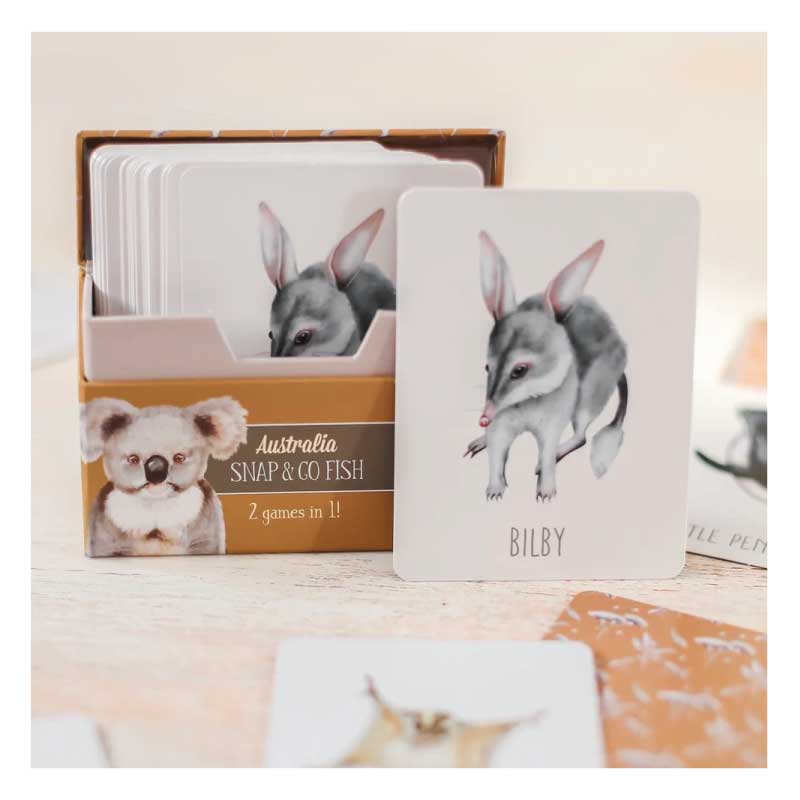 australian animals snap game go fish