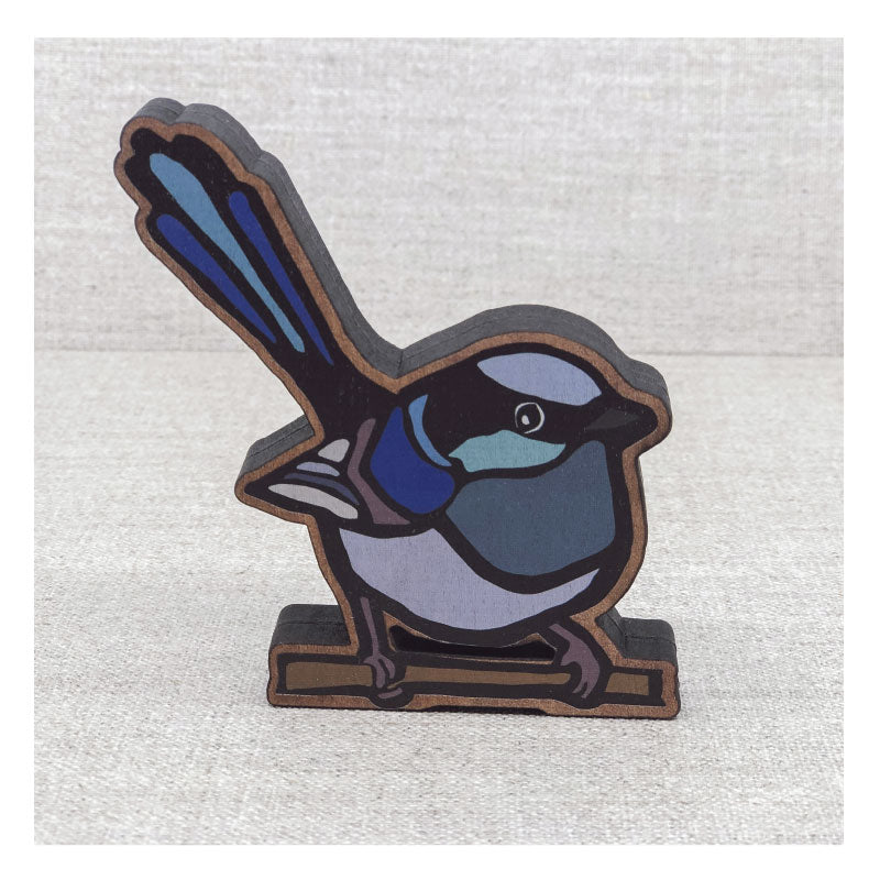 blue wren figurine