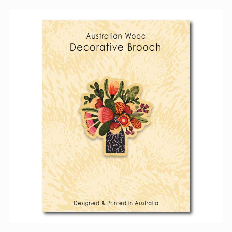 brooch-banksia-in-a-vase-wooden-australian-native-flowers