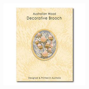 Brooch - Bush Toned Banksias