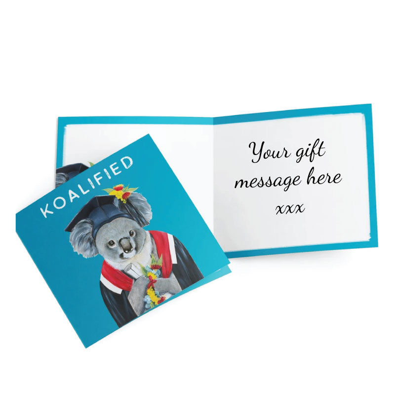 greeting card graduation koala