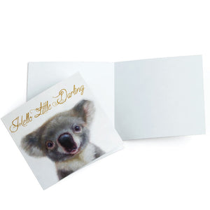 greeting card koala little darling