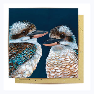 greeting card kookaburras