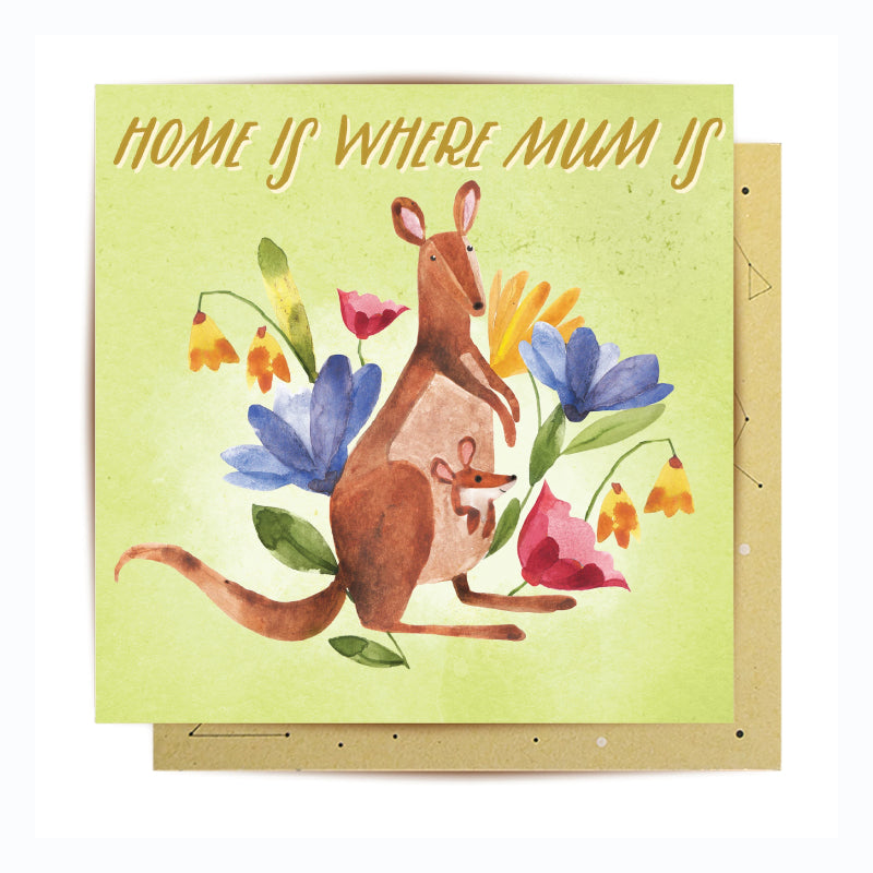 greeting card mothers day australia kangaroo