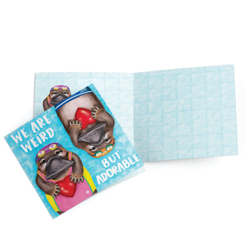 greeting card platypus