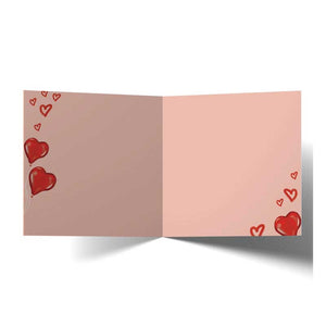 greeting card valentines day hearts