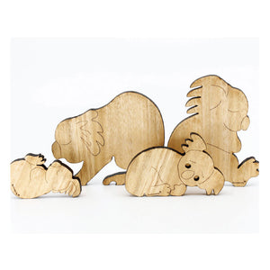 koala ornaments wooden made in Australia