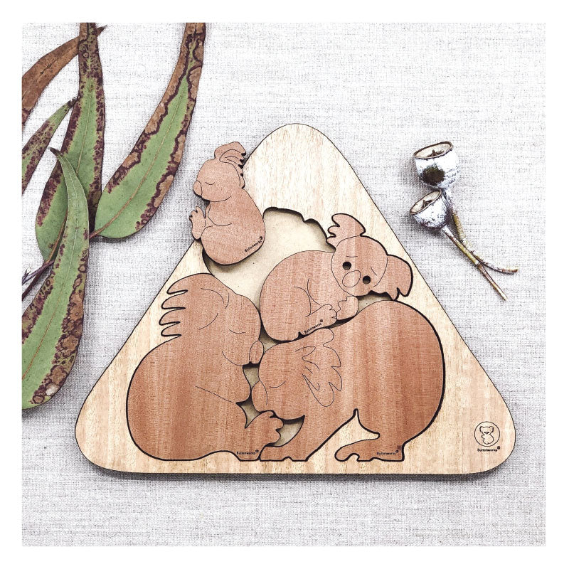 koala puzzle wooden australian made