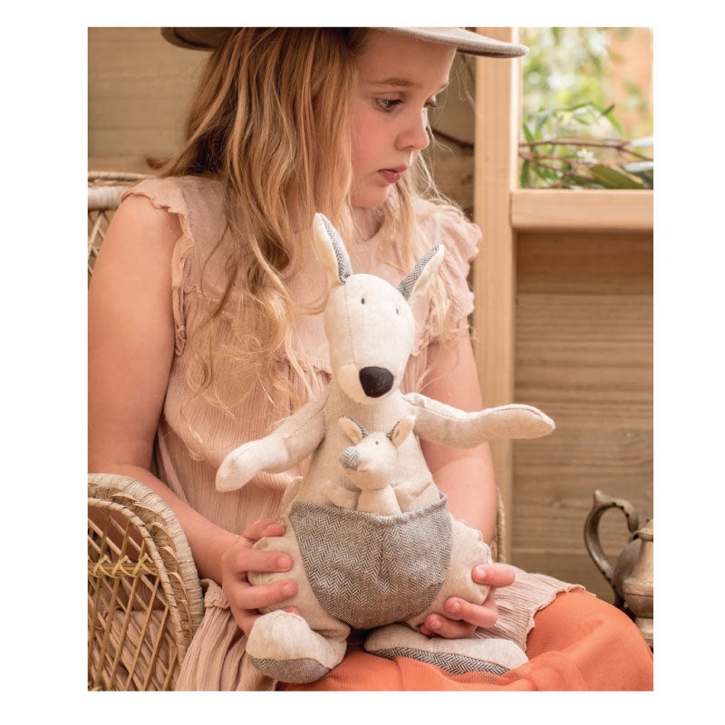 kylie kangaroo toy playing nana huchy