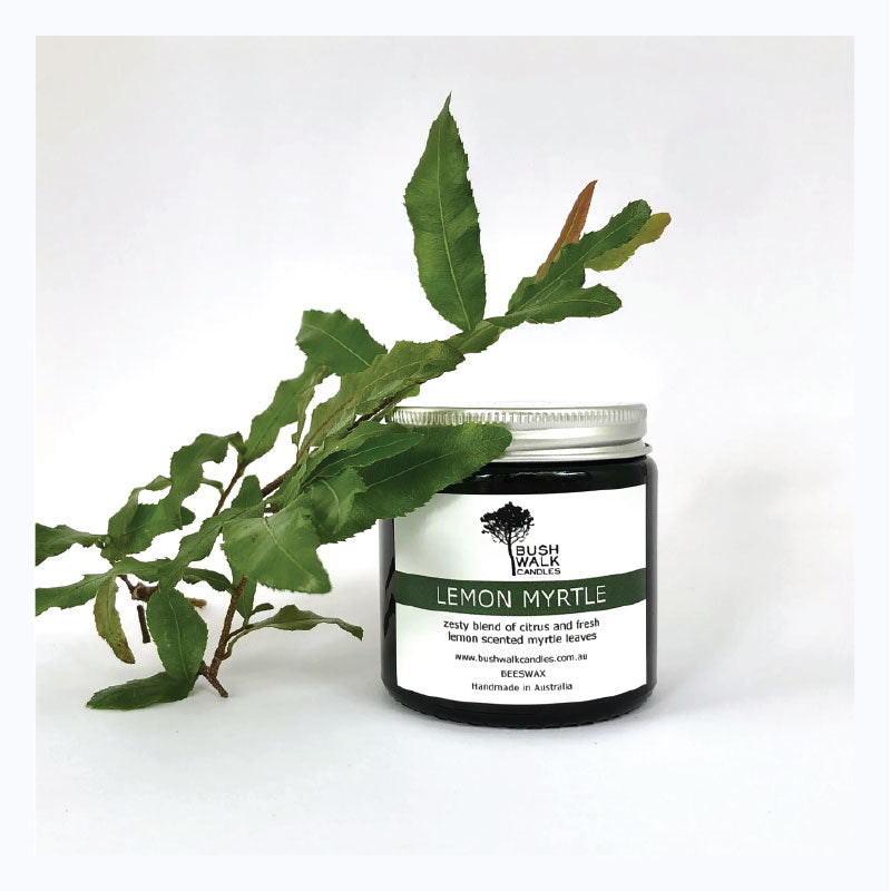 lemon myrtle candle bushwalk candles