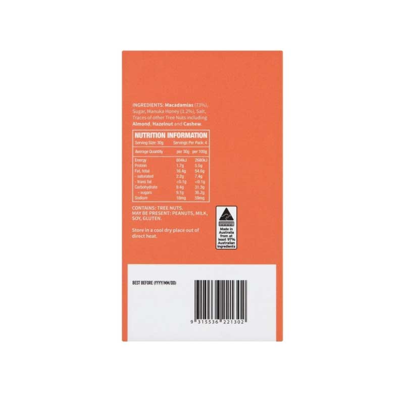 Manuka Honey Macadamias