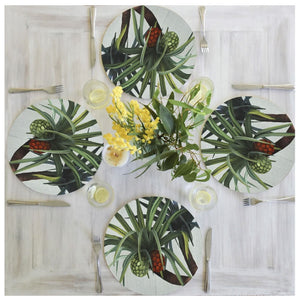 austrlaian made placemat banksia blue
