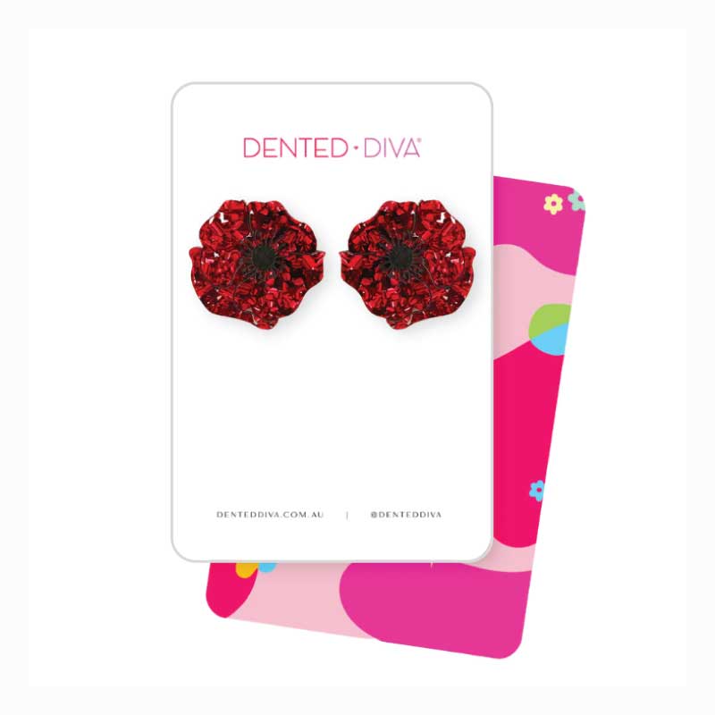 Poppy Earrings - Gallipoli
