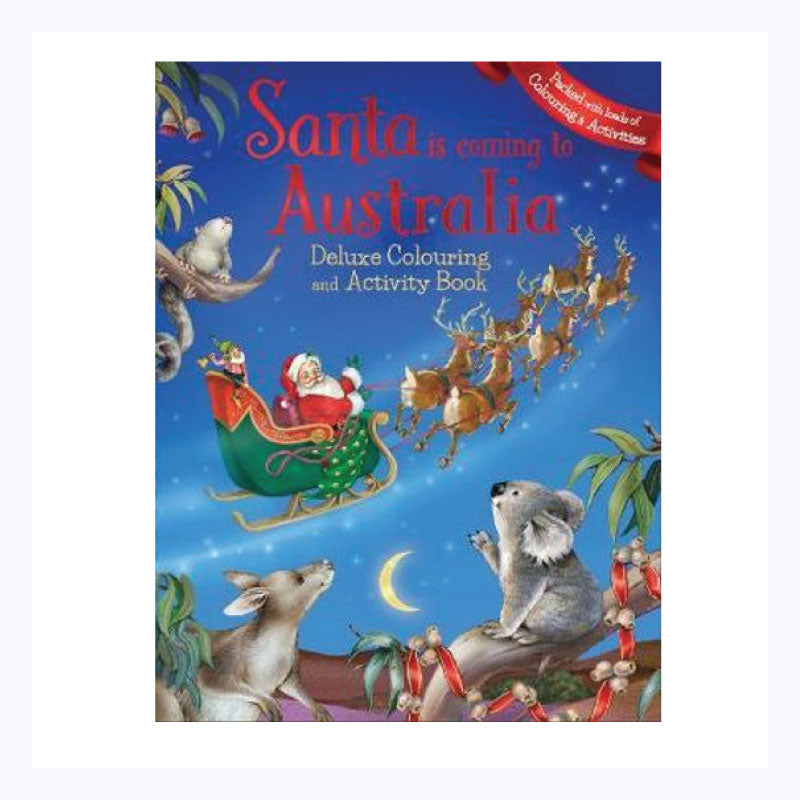 Santa in Australia Deluxe Colouring & Activity Book