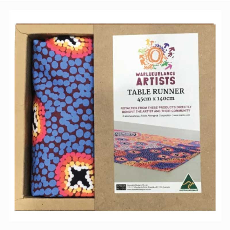 table-runner-aboriginal-gift-ruth-stewart-australian-warlukurlangu-artists