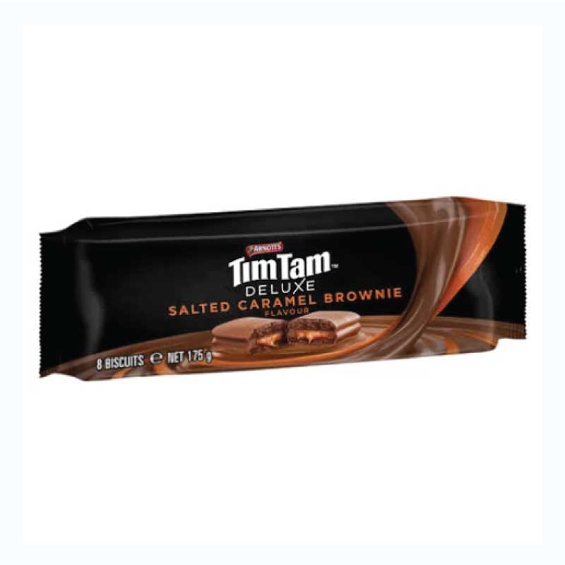 tim tam deluxe salted caramel brownie