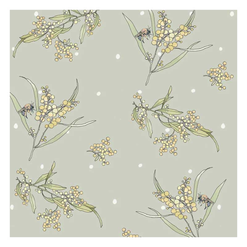 australian baby gift wattle and native bee